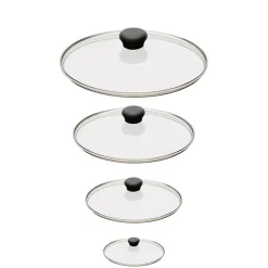 Ensemble de 4 Couvercles en verre bombé Cookway - CRISTEL