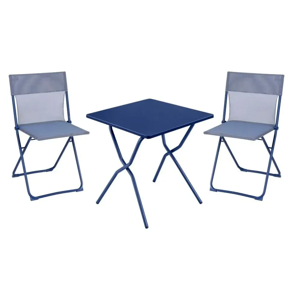 Ensemble table carrée et 2 chaises pliantes Balcony - LAFUMA