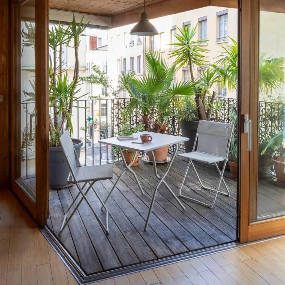 Ensemble table carrée et 2 chaises pliantes Balcony - LAFUMA