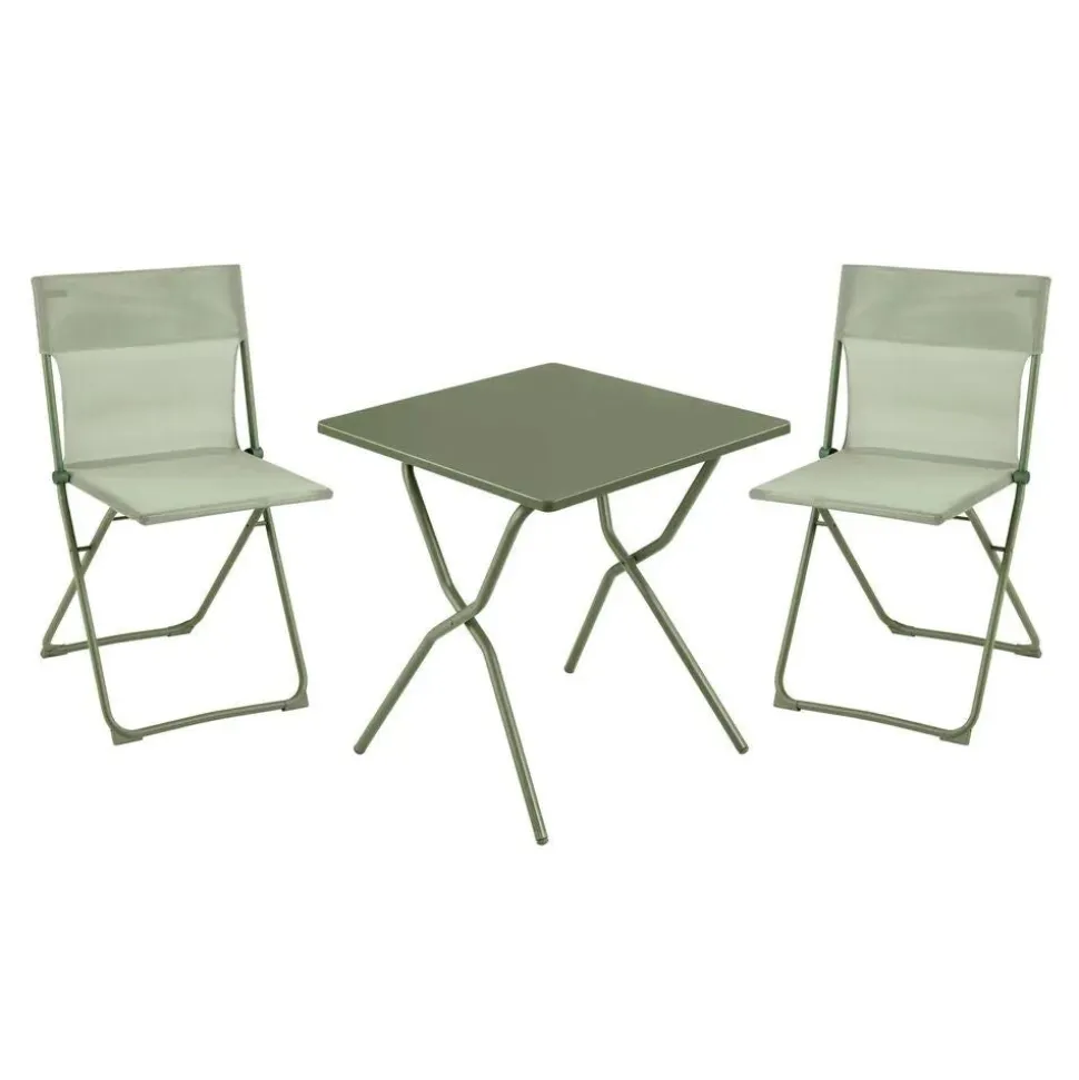 Ensemble table carrée et 2 chaises pliantes Balcony - LAFUMA