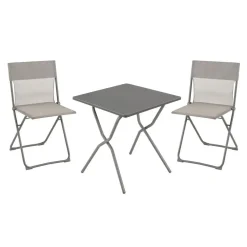 Ensemble table carrée et 2 chaises pliantes Balcony - LAFUMA