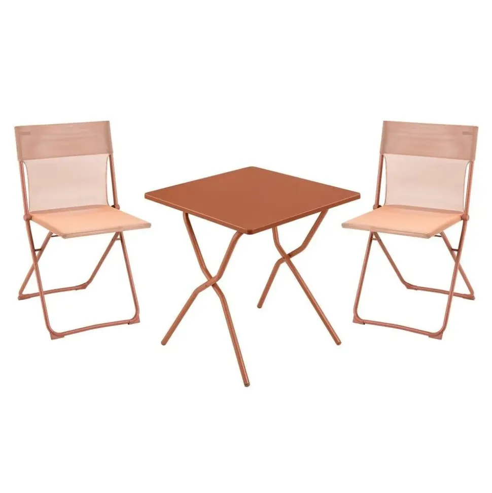 Ensemble table carrée et 2 chaises pliantes Balcony - LAFUMA