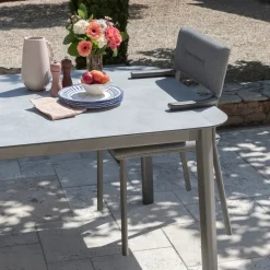 Ensemble table extensible et 6 fauteuils de jardin - LAFUMA