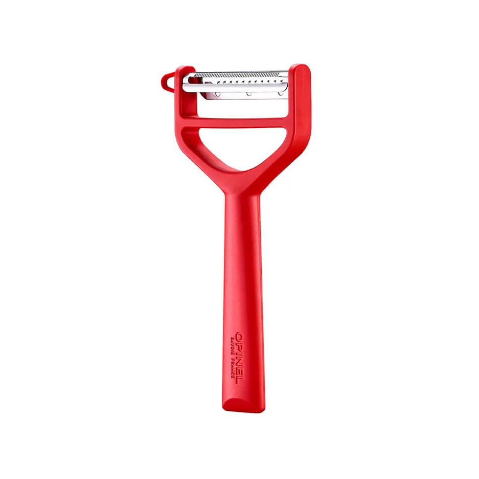 Eplucheur T-Duo Polymère Rouge - OPINEL