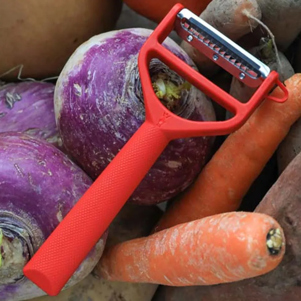 Eplucheur T-Duo Polymère Rouge - OPINEL