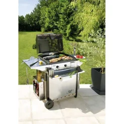 Etagère et porte essuie-tout pour chariot plancha 600 - ROLLER GRILL