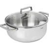 Faitout Inox Castel'Pro avec couvercle en Verre OFFERT - CRISTEL