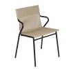 Fauteuil extérieur professionnel structure noire Horizon- toile Batyline Duo - LAFUMA