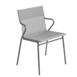 Fauteuil extérieur structure titane Horizon - toile Batyline - LAFUMA