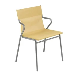 Fauteuil extérieur structure titane Horizon - toile Batyline - LAFUMA