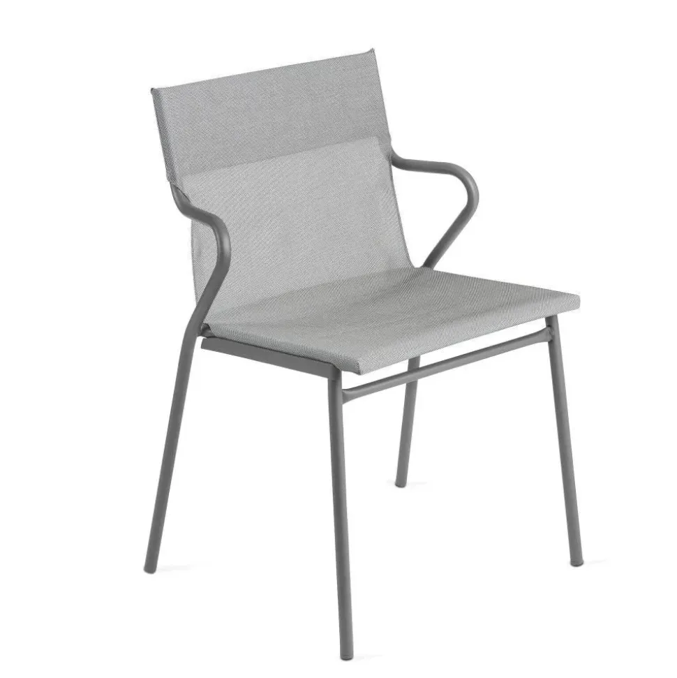 Fauteuil extérieur structure titane Horizon - toile Batyline - LAFUMA
