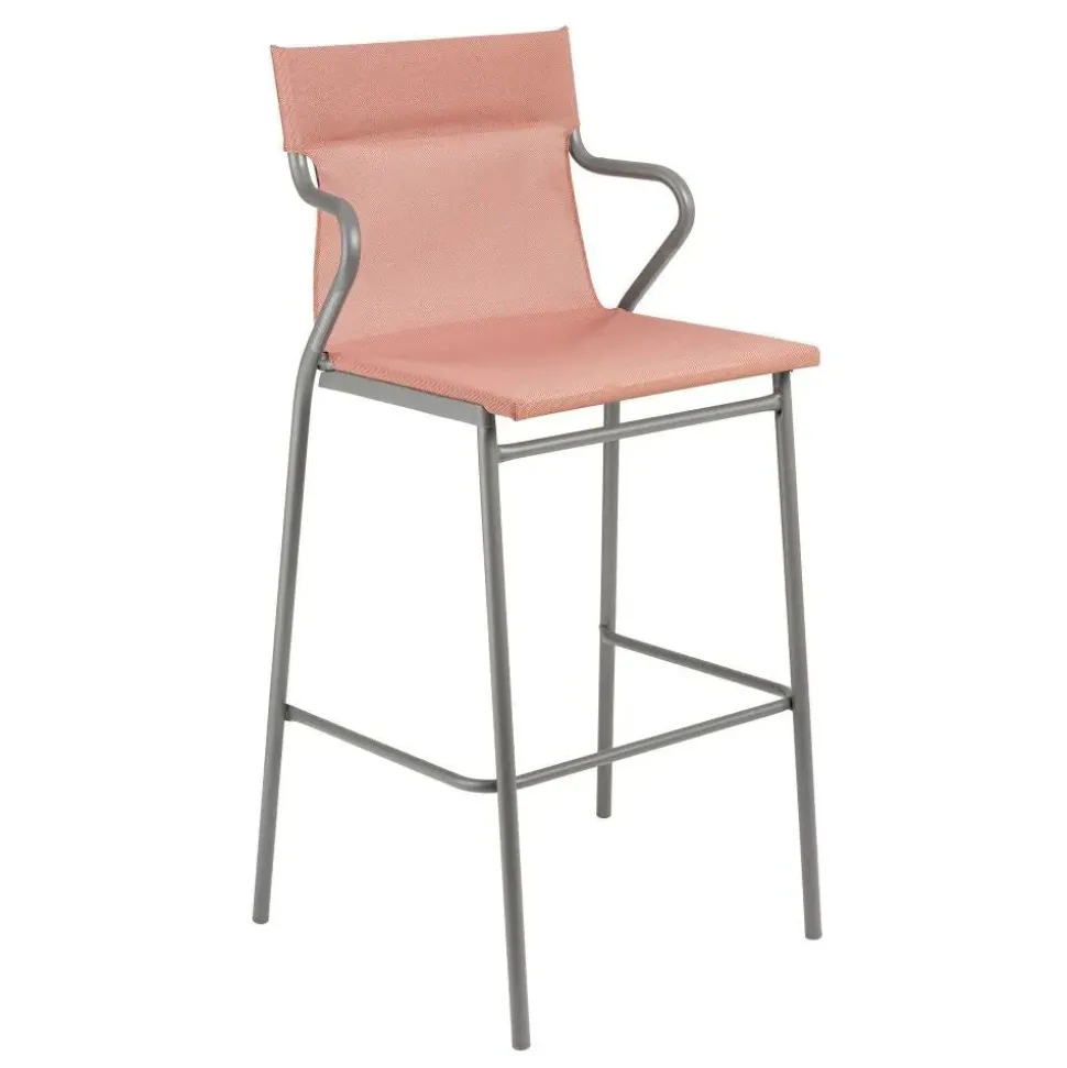 Fauteuil haut extérieur structure titane - toile Batyline Duo - LAFUMA