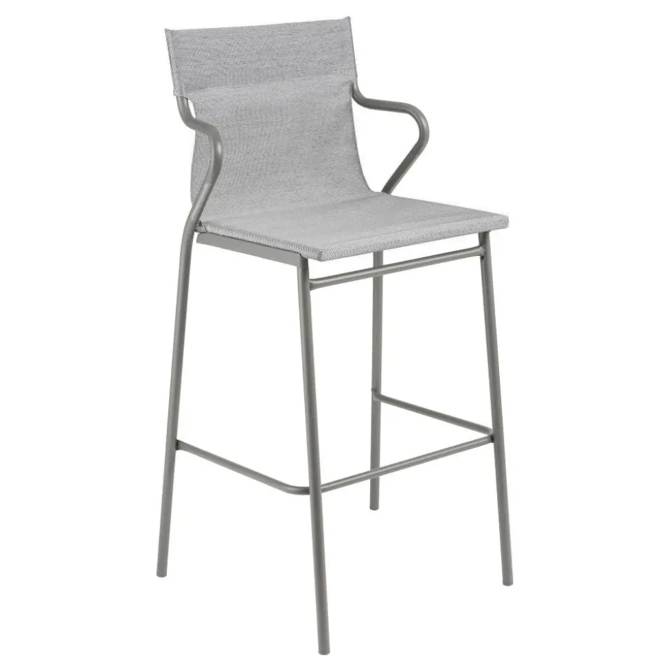 Fauteuil haut extérieur structure titane - toile Batyline Duo - LAFUMA