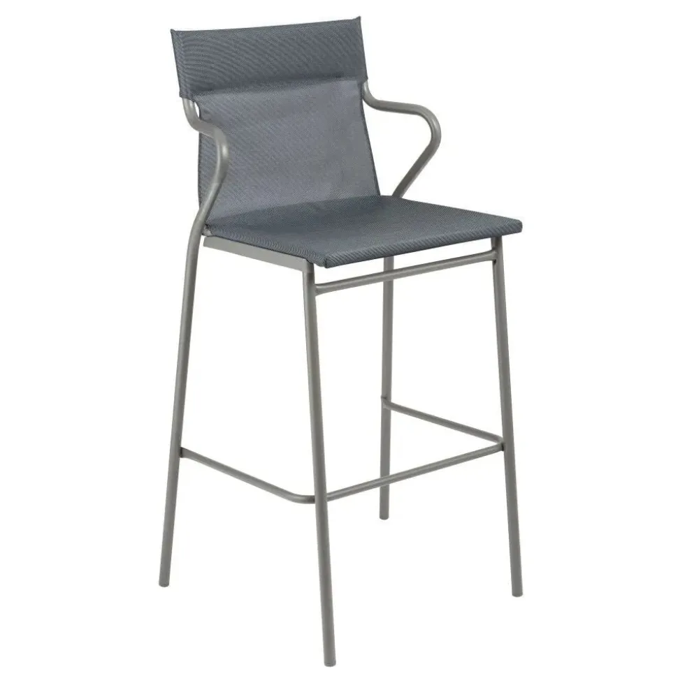 Fauteuil haut extérieur structure titane - toile Batyline Duo - LAFUMA