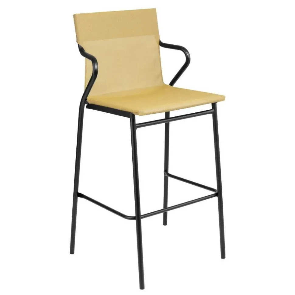 Fauteuil haut extérieur structure noire Horizon - LAFUMA