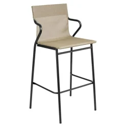 Fauteuil haut extérieur structure noire Horizon - LAFUMA