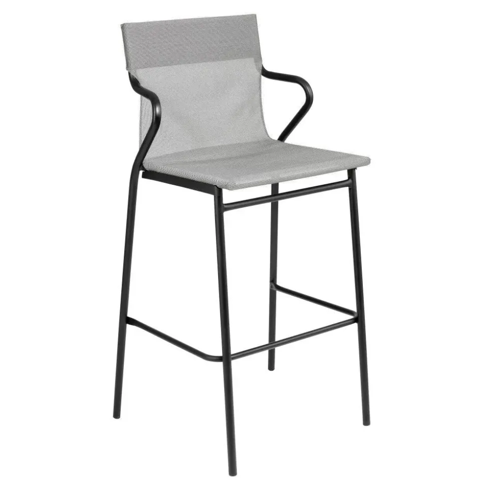 Fauteuil haut extérieur structure noire Horizon - LAFUMA