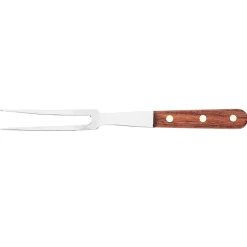 Fourchette inox manche en bois Plancha ou BBQ - Au Nain