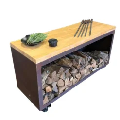 Grande Console Range Bois pour Brasero - GRILL CHIC