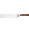 Grande spatule bord ovale inox manche en bois - Au Nain