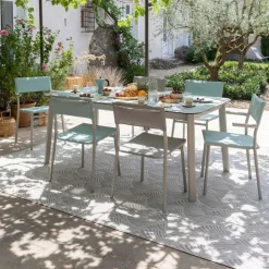 Grand tapis Marsanne Eventail Gris - LAFUMA