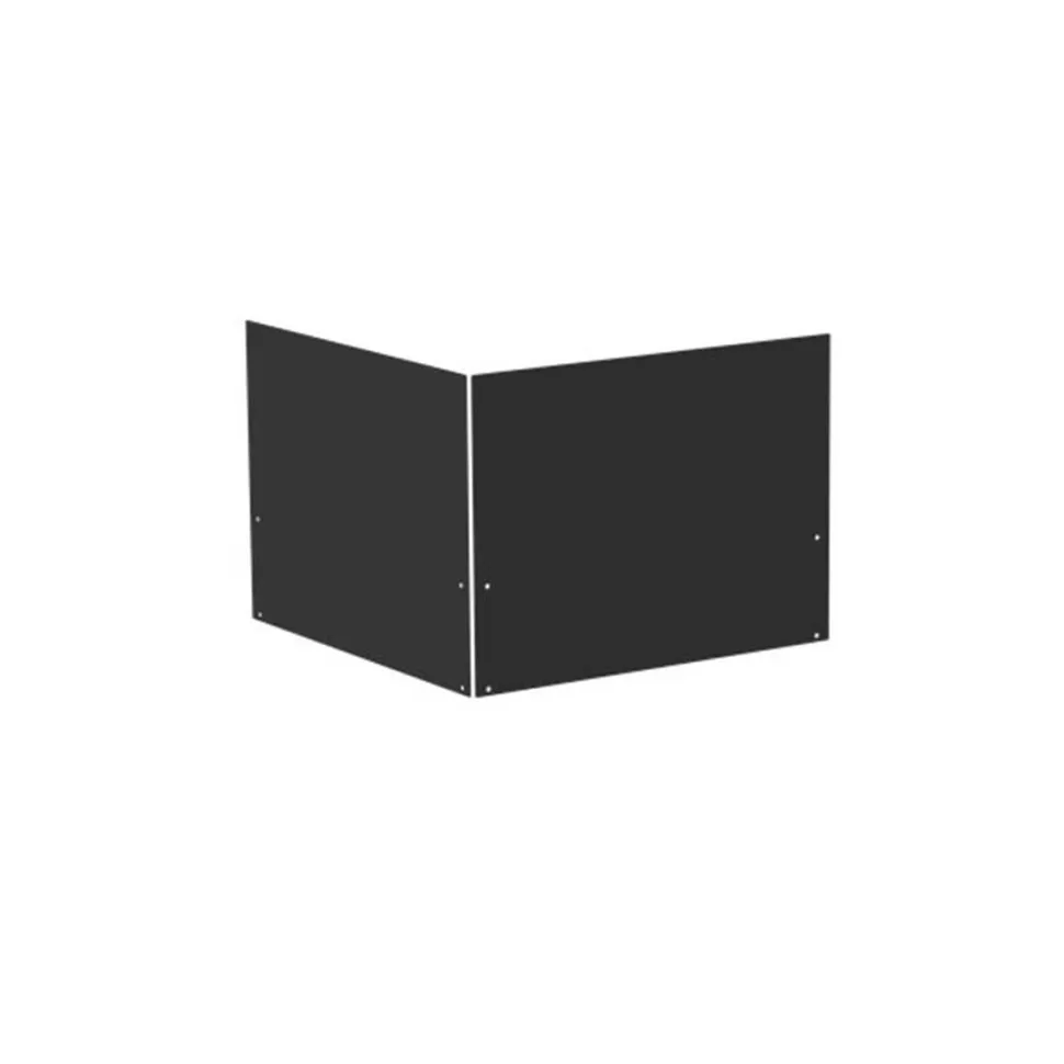 Habillage arrière crédence angle meuble cuisine Noir - LE MARQUIER