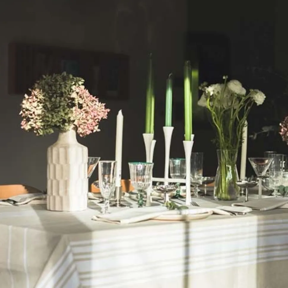 Jeté de table CORDA Blanc - ARTIGA