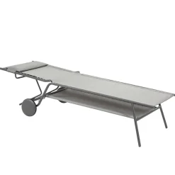 Lit bain de soleil Miami II toile Batyline DUO Assise haute - LAFUMA
