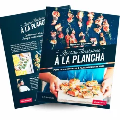 Livre Apéros dînatoires à la plancha LAROUSSE - LE MARQUIER