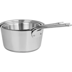 Lot 3 Casseroles Inox Brossé 1826 - CRISTEL