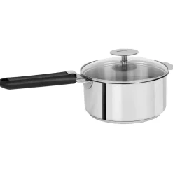 Lot 3 Casseroles inox Mutine avec Poignée et Couvercles - CRISTEL
