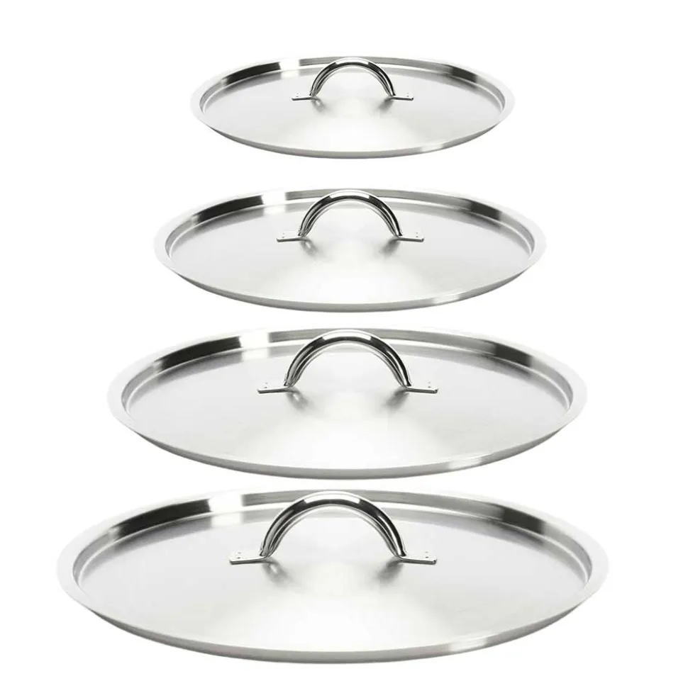 Lot 4 Couvercles Inox Brossé - DE BUYER