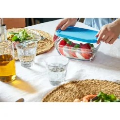 Lot de 3 boites conservation verre carrées Freshbox - DURALEX