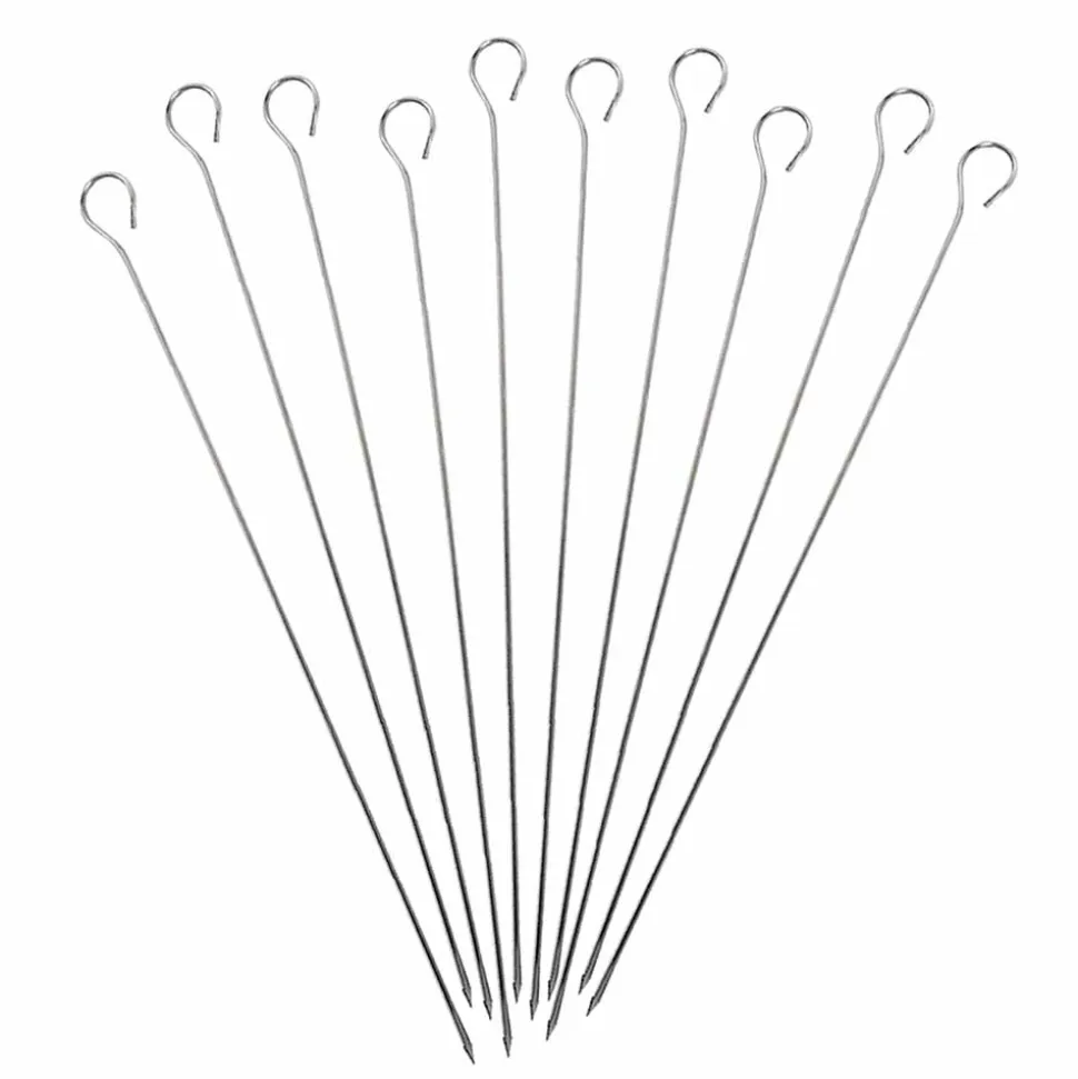 Lot de 10 brochettes inox 35cm - DE BUYER