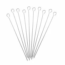 Lot de 10 brochettes inox 30 cm - DE BUYER