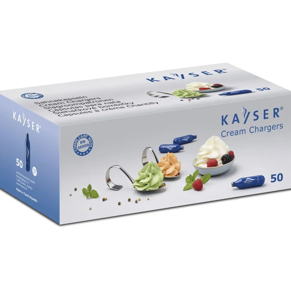 Lot de 50 cartouches pour siphon - KAYSER