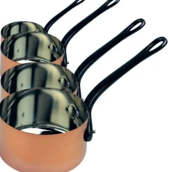 Lot de 4 casseroles Cuivre étamé Tous Feux - BAUMALU