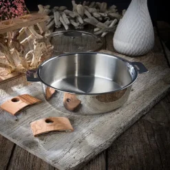 Lot de 4 Casseroles inox Casteline avec 2 poignées Zenith INCLUSES - CRISTEL