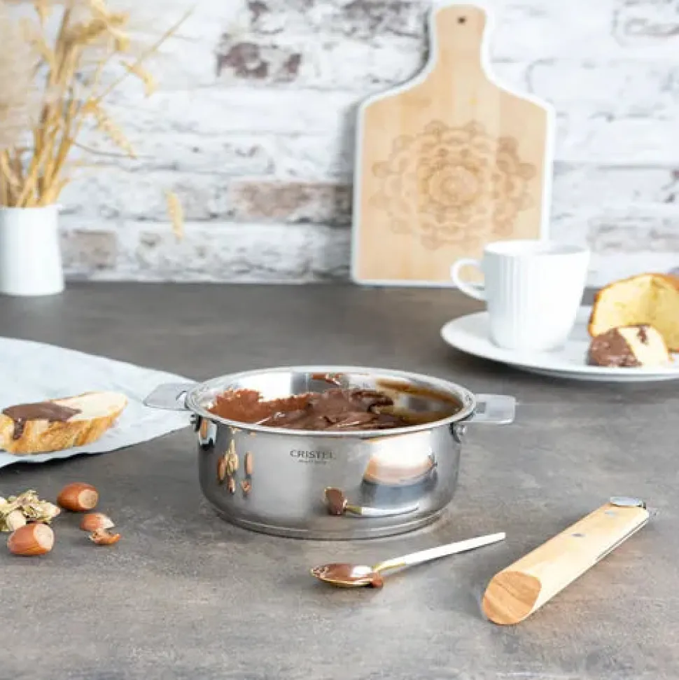 Lot de 3 Casseroles inox Casteline avec 1 poignée INCLUSE - CRISTEL