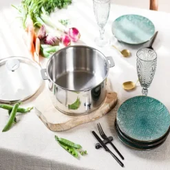 Lot de 4 Casseroles inox Casteline poignée amovible - CRISTEL