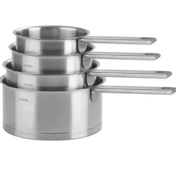 Lot de 4 Casseroles Strate poignée fixe - CRISTEL