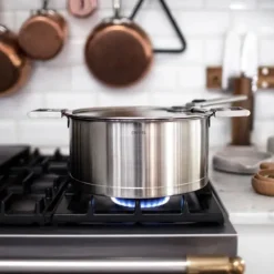 Lot de 4 Casseroles STRATE poignée amovible - CRISTEL