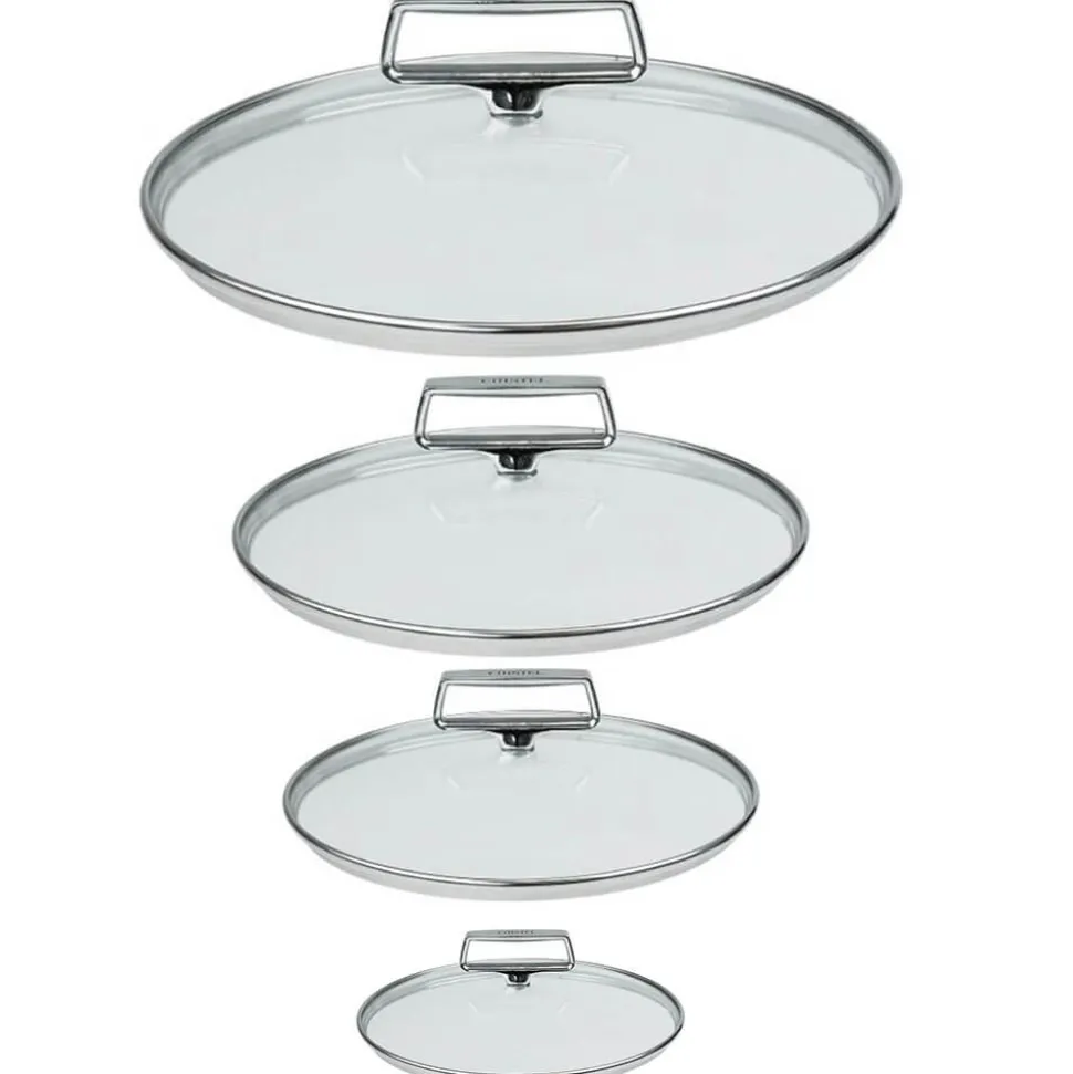 Lot de 4 Couvercles en verre bombé Castel'Pro - Cristel