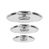 Lot de 3 Couvercles inox brillant Castel'Pro - CRISTEL