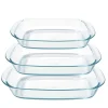 Lot de 3 plats à four rectangulaires - DURALEX