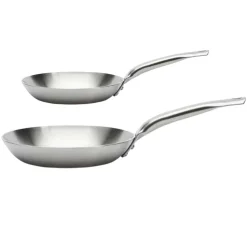Lot de 2 Poêles Alchimy Inox - de BUYER