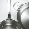 Lot de 2 Poêles inox Casteline poignée amovible INCLUSE - CRISTEL