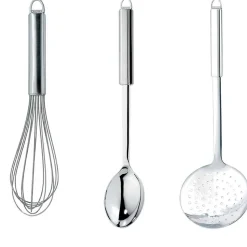 Lot de spatules et fouet inox - CRISTEL
