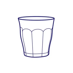 Lot de 6 verres 25 cl Gris - PICARDIE - DURALEX