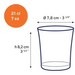 Lot de 6 verres 21 cl Saphir LYS - DURALEX
